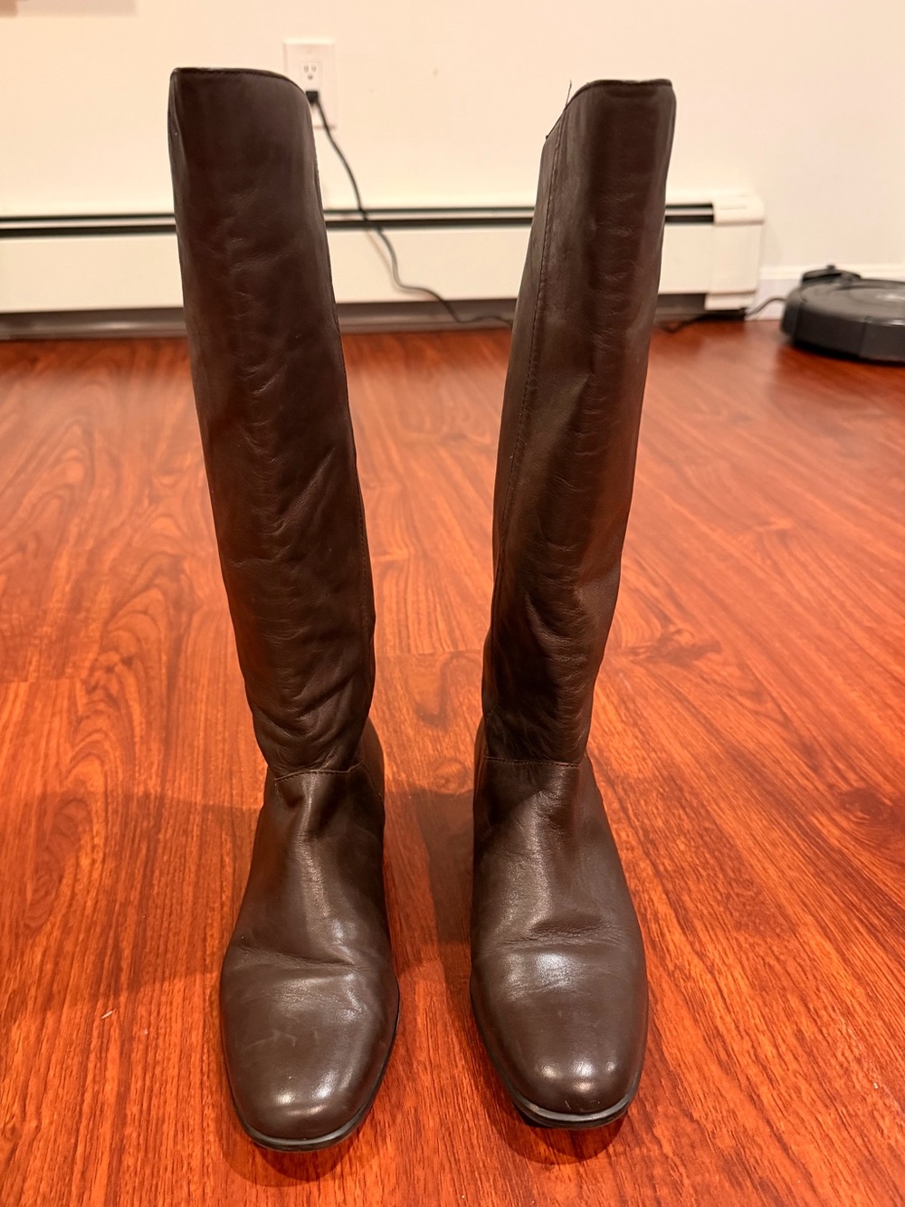 Worthington Dark Brown Leather Knee-High Boots
